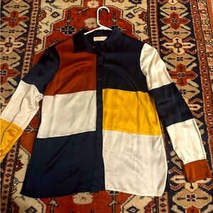 Tory Burch Colorblock Button-Down